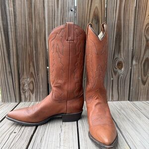 Dan Post Tan Cowboy Boots. 8.5